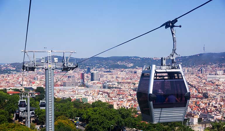 cable car barcelona activities