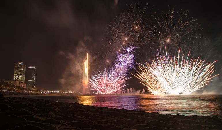 san juan festival spain fireworks