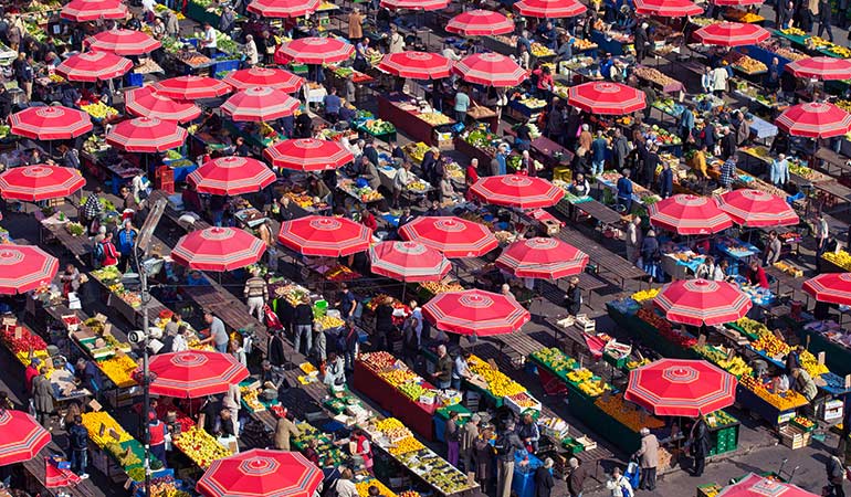 Croatia toursim dolac market