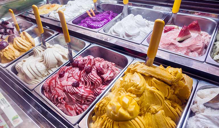 roman holiday  Italian gelato 