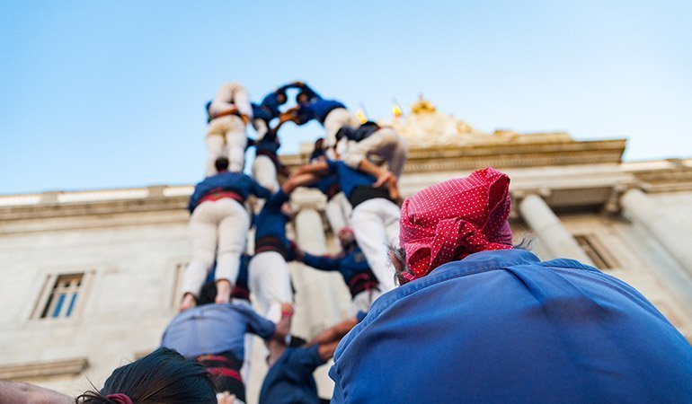 festa major del raval castellers