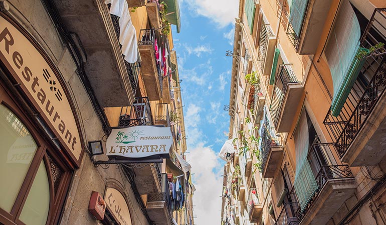 El Raval district barcelona
