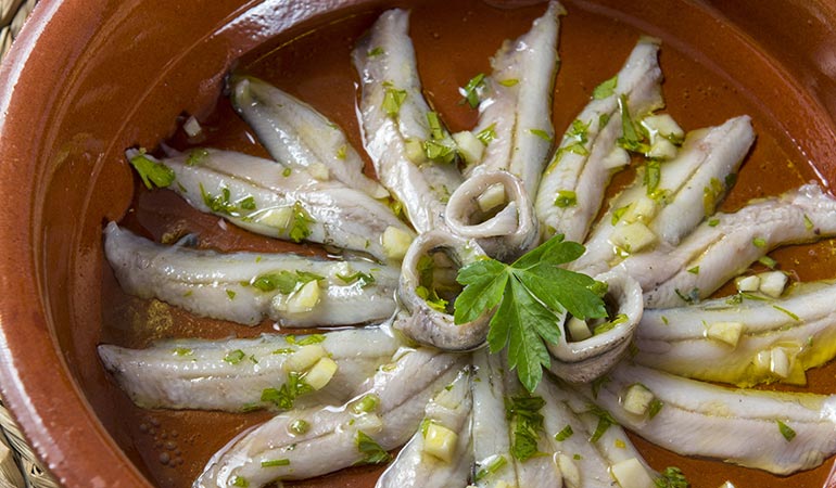 Boquerones tapa