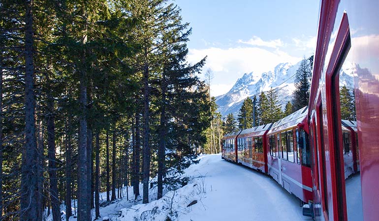 train rides in Europe Bernina express