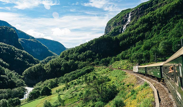 train rides in Europe Flam railway