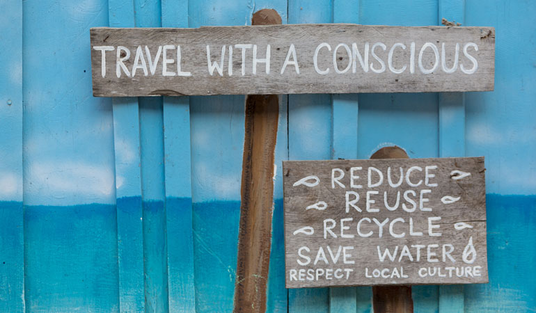 be a conscious traveler