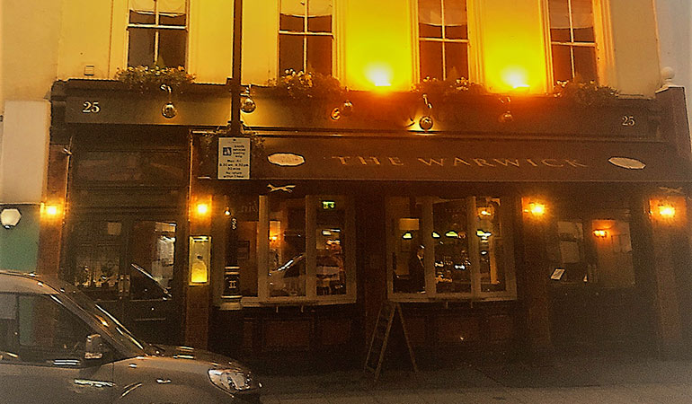 best gastro pub in London the Warwick