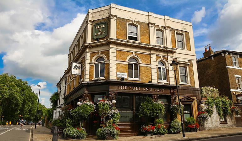best gastro pub London the bull and last