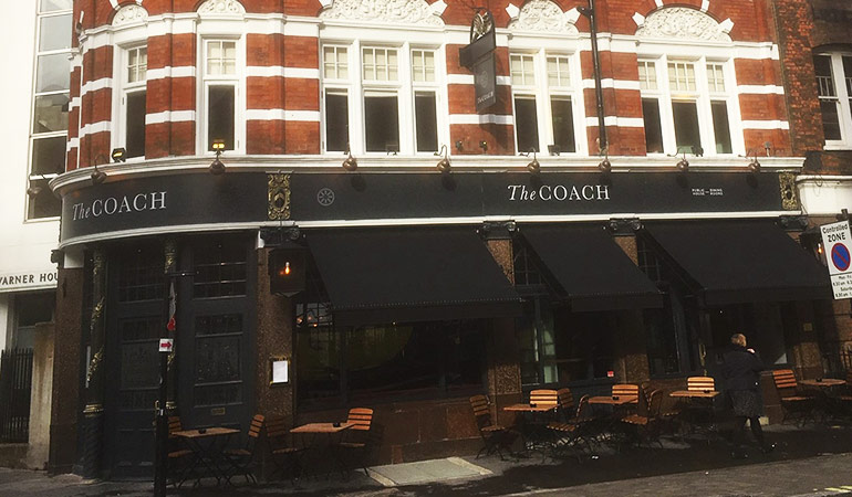 cool pubs in London the coach 