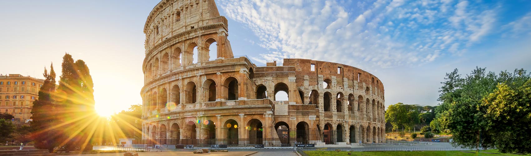 Close view of Colosseum in Rome