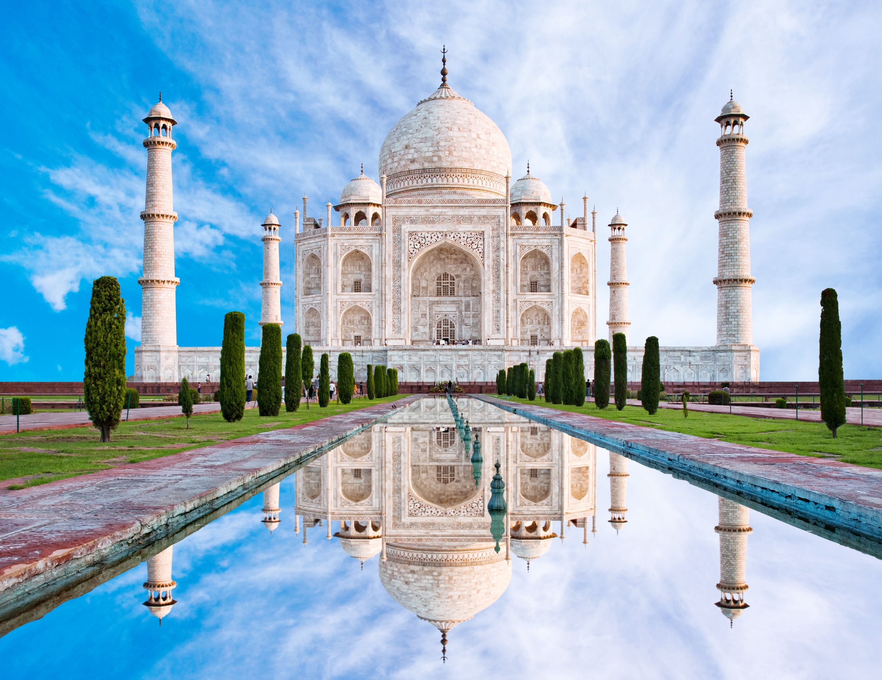 Marvelling at the Taj Mahal
