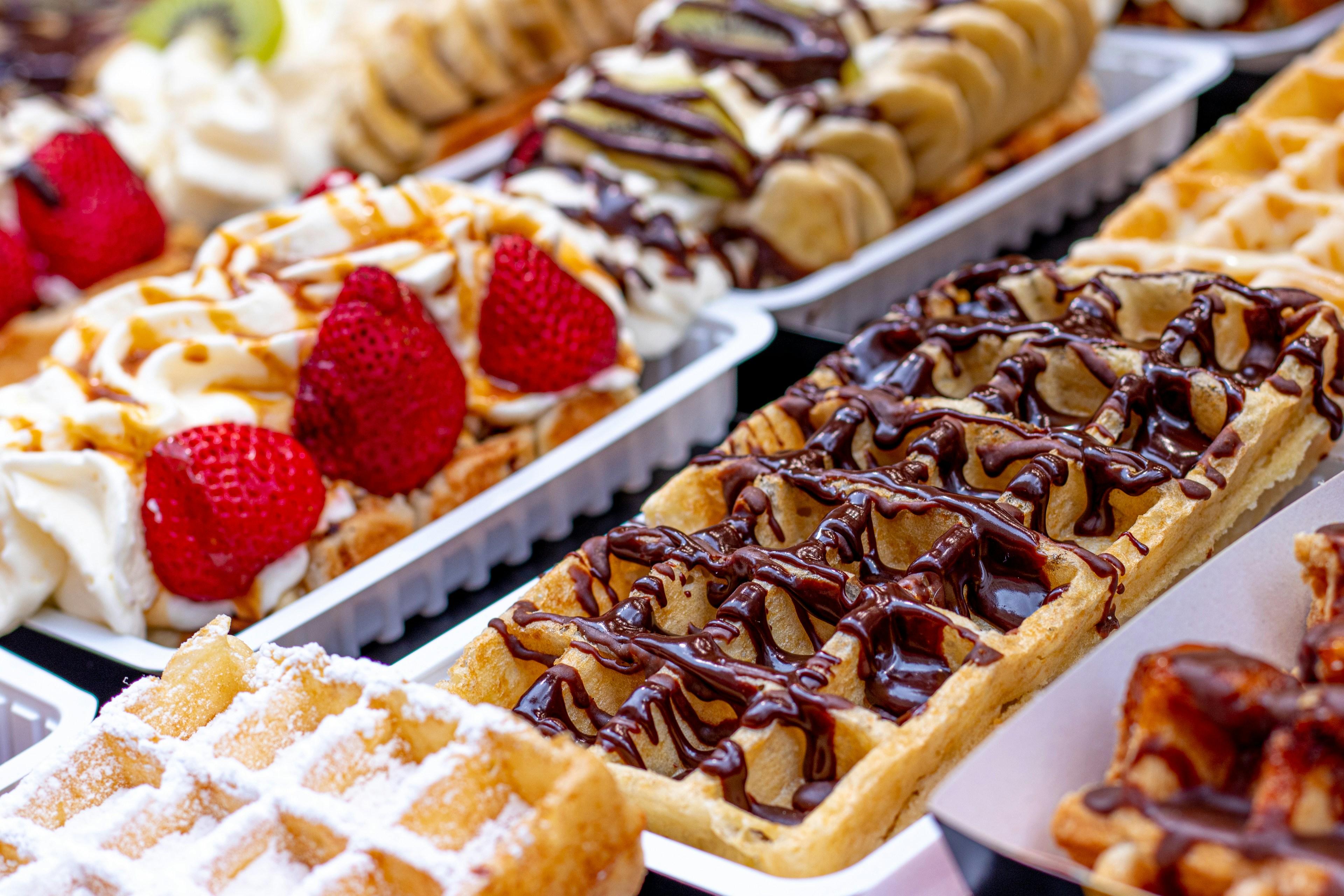  Sampling Fresh Waffles in Brussels 