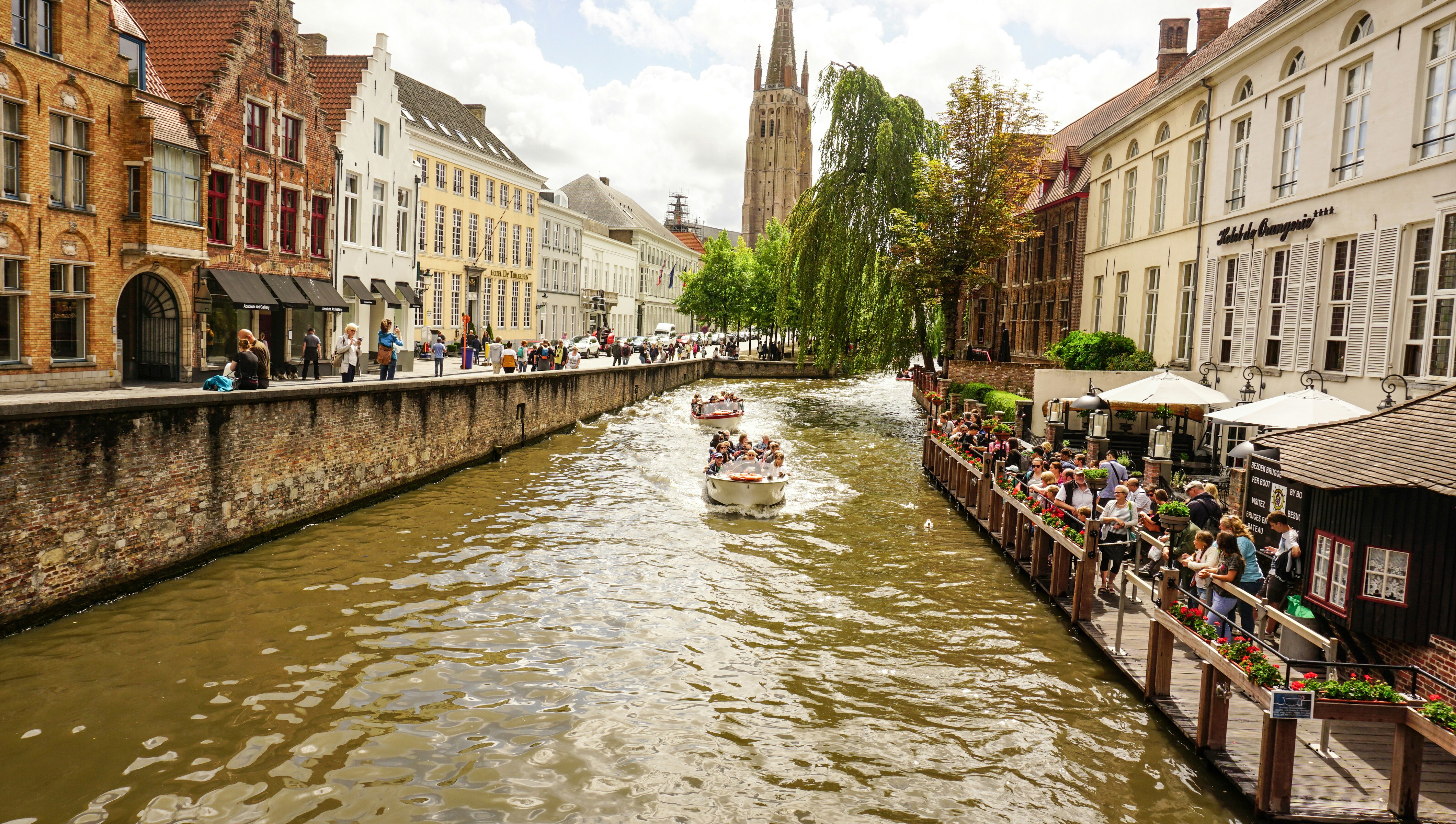 Navigating the Canals in Bruges