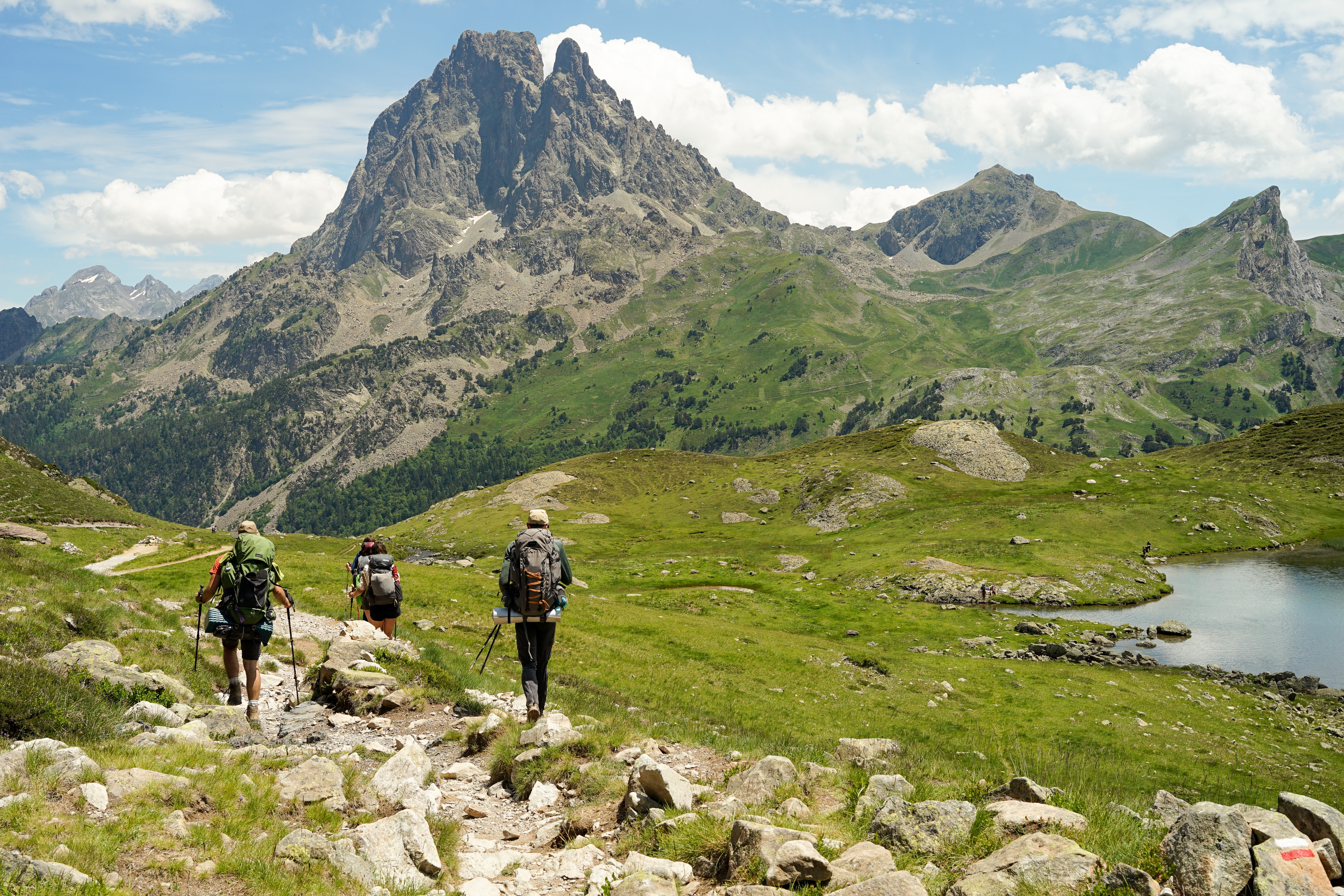 Hiking in the Pyrenees Mountains