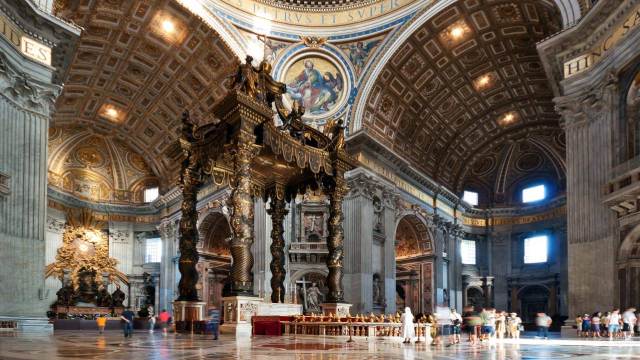 Inside of St. Peter's Basilica