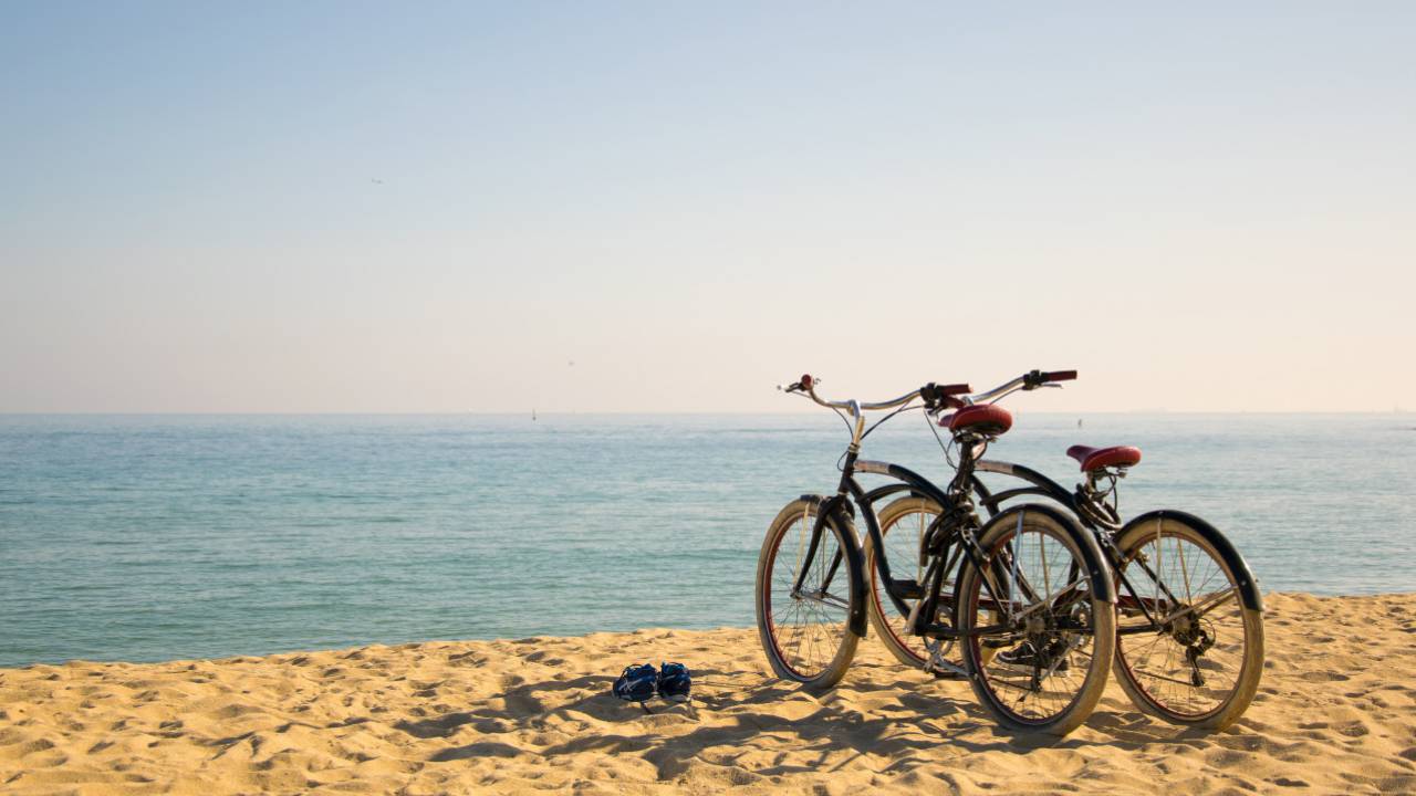 Bike in Barceloneta beach