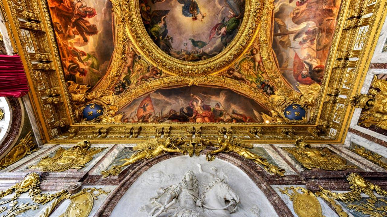 The famous Palace of Versailles in France