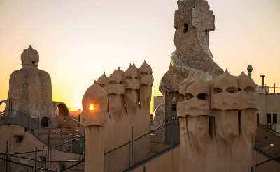 la Pedrera top view