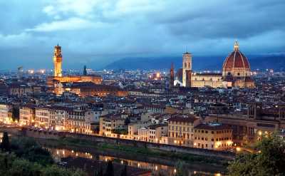 Florence evening panorama