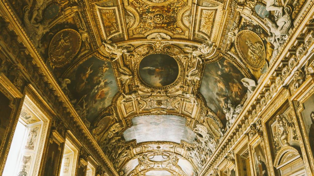 Louvre Museum ceiling