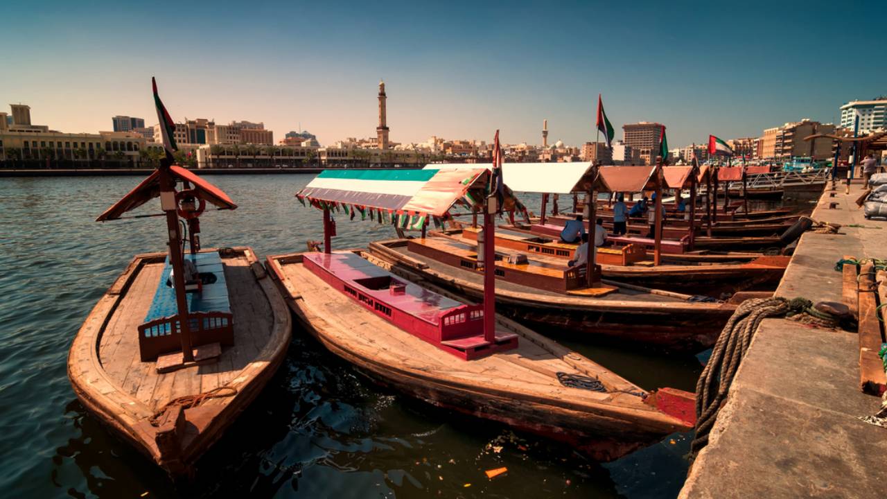 Traditional abra boat