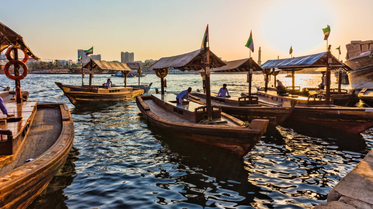 Traditional abra boat