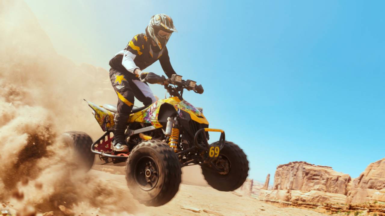 Quad extreme biking desert Dubai