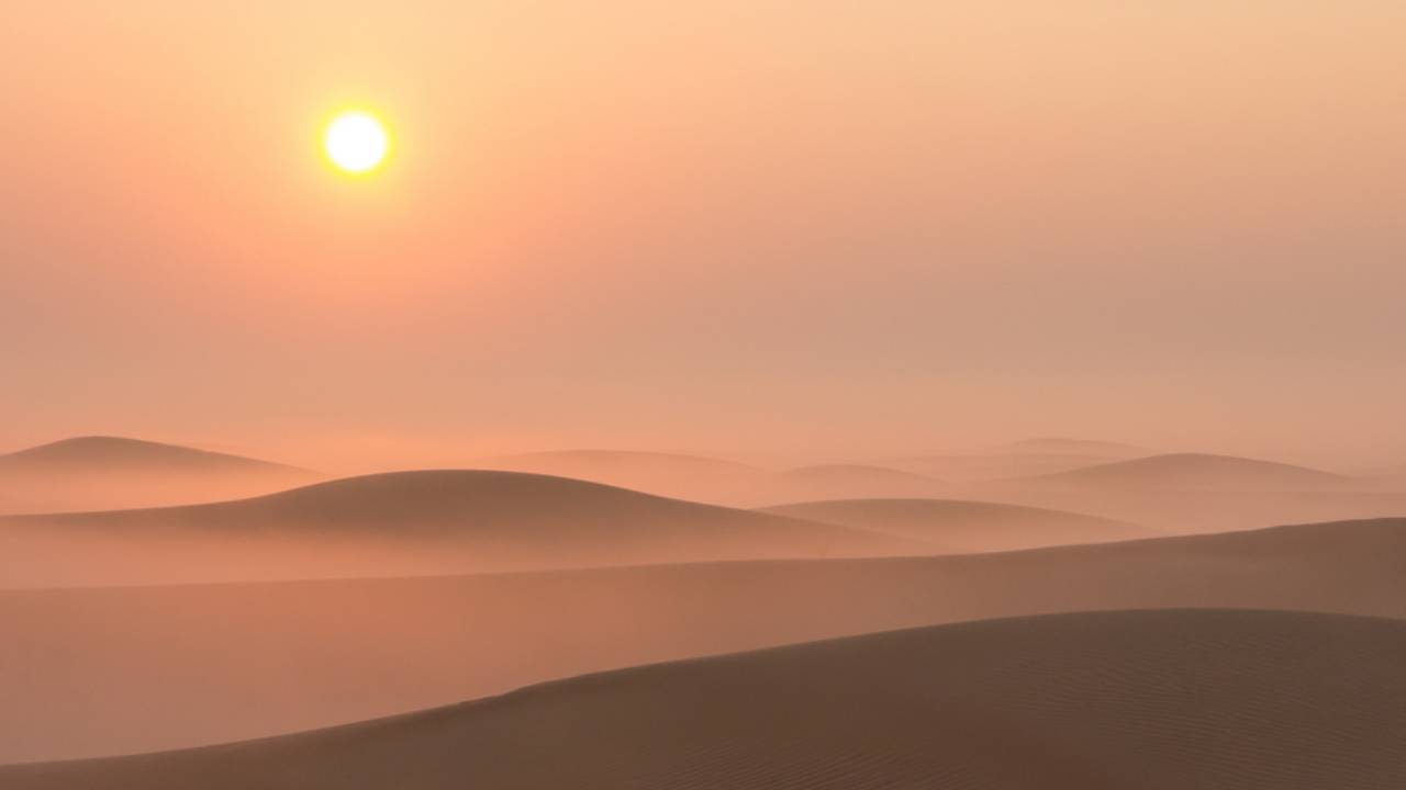 Desert Dubai sunrise