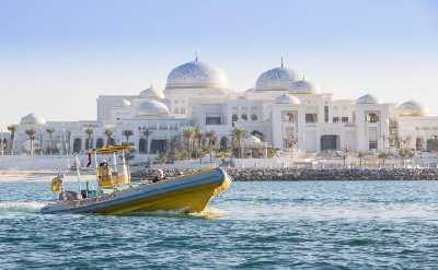 Abu Dhabi yellow boats
