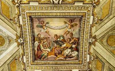 frescoes on the ceiling