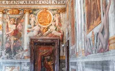 frescoes inside the castle