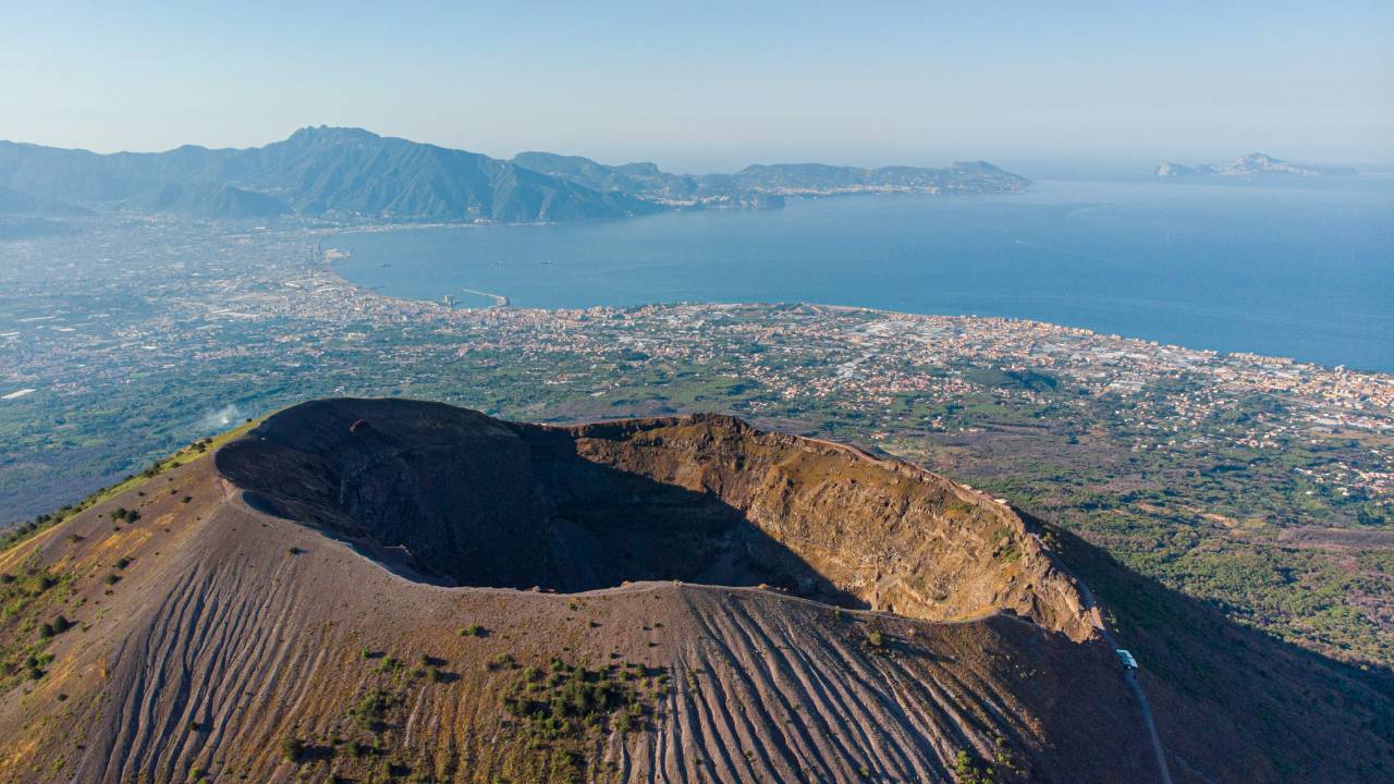 Crater of Mount Vesuvius