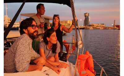 Unique Sunset Sailing Experience Barcelona with Spanish Tapas and Premium Open Bar