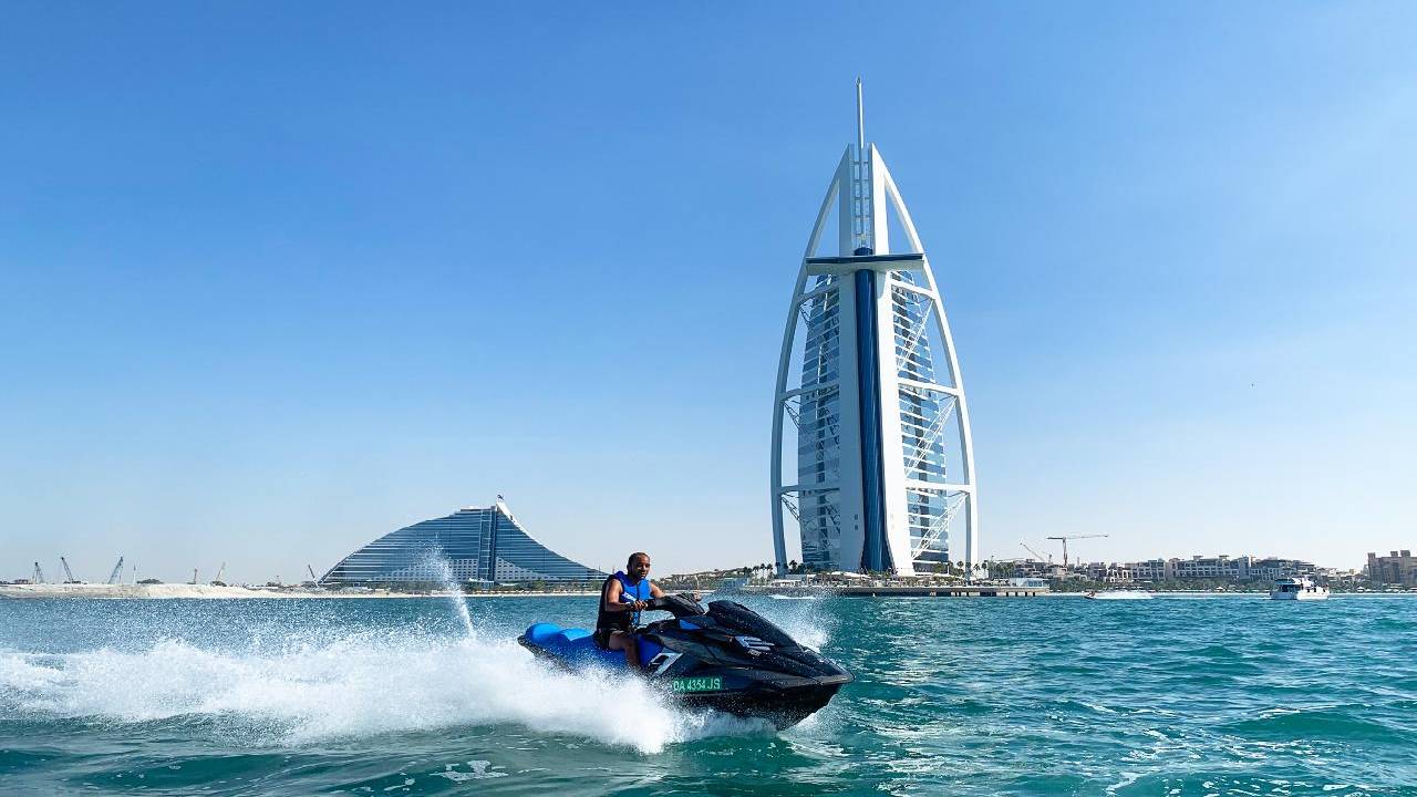 Dubai Jet Ski: Burj Al Arab, Burj Khalifa & Atlantis - 30 Minutes Dubai Jet Ski Ride