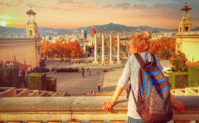 Montjuïc Sunset eBike Tour: The Perfect Way to End Your Day in BarcelonaMontjuïc twilight eBike tour 