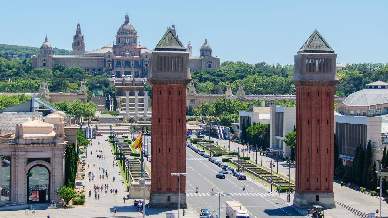 Montjuïc Sunset eBike Tour: The Perfect Way to End Your Day in BarcelonaMontjuïc twilight eBike tour 